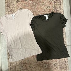 Women's Classic T-Shirt Set - Green and Pink